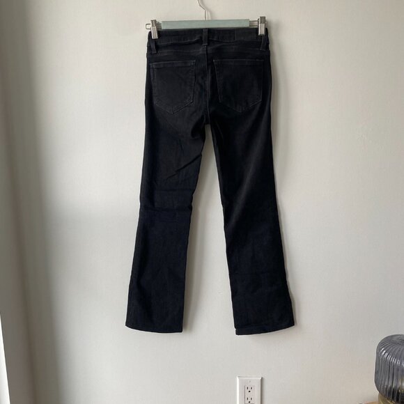 Lowrise Sloane Flare Black Paige Jeans - Picture 6 of 7